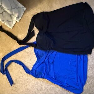 Set of 2 Aqua Green Tankini Tops Size Large